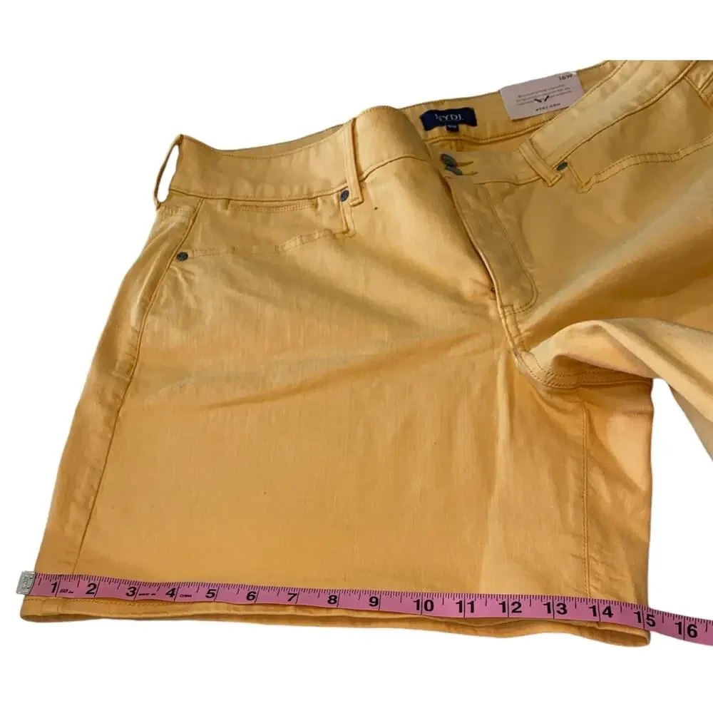 NWT NYDJ Roxanne Short Lift X Tuck Technology Orange Size 16W - Picture 8 of 9